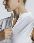 Volley Zip Sleeveless - White Lotus